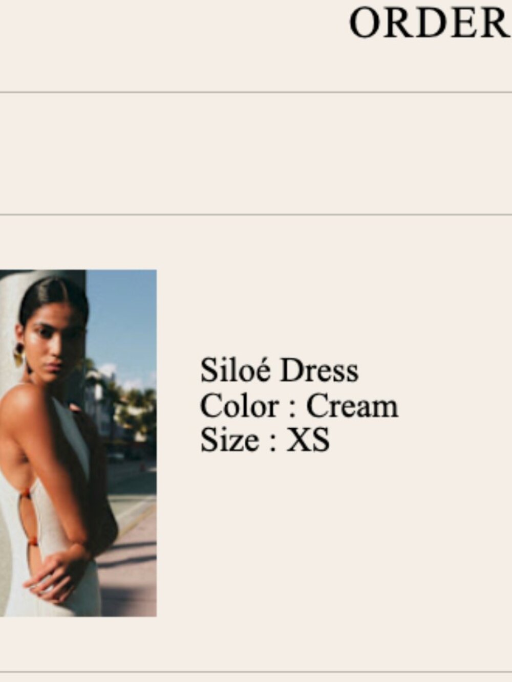 Sezane Siloe Dress in Cream XS - Picture 4 of 4
